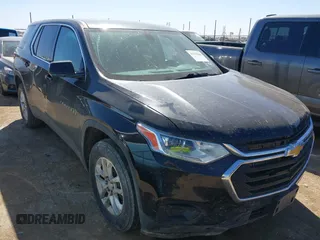 2021 Chevrolet Traverse LS z VIN 1GNERFKW8MJ101892, wystawiony jako IAAI lot #41679026 z przebiegiem 48 694 mil mil oraz . Historia ofert i sprzedaży dostępna na DreamBid. Obrazek 1.