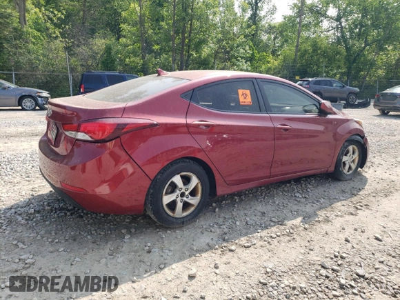 2014 Hyundai Elantra Limited z VIN 5NPDH4AE5EH530986, wystawiony jako Copart lot #58579715 z przebiegiem 186 583 mil mil oraz Czysty tytuł • Clean title. Historia ofert i sprzedaży dostępna na DreamBid. Obrazek 3.