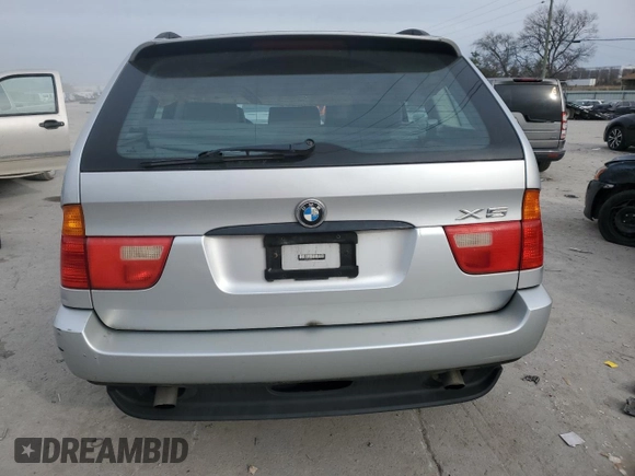 2002 BMW X5 3.0i with VIN 5UXFA53572LP54508, listed as a Copart auction lot 85008904 with 207,831 mi miles and Salvage Title. Bid and sale history available at carsss.com. Image 6.