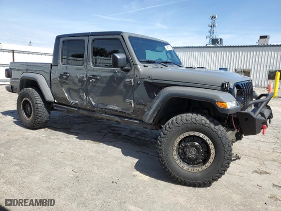 2021 Jeep Gladiator Willys with VIN 1C6HJTAGXML513684, listed as a Copart auction lot 49631835 with 34,998 mi miles and Salvage Title. Bid and sale history available at carsss.com. Image 4.