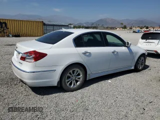 2013 Hyundai Genesis 3.8L with VIN KMHGC4DDXDU257851, listed as a Copart auction lot 59491725 with 95,844 mi miles and Salvage title. Bid and sale history available at DreamBid. Image 3.
