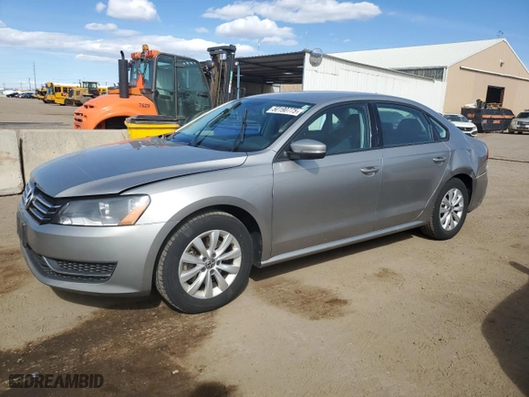 2013 Volkswagen Passat S w/Appearance with VIN 1VWAH7A37DC013960, listed as a Copart auction lot 50190775 with 110,656 mi miles and Non Repairable. Bid and sale history available at carsss.com. Image 1.