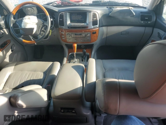 2006 Lexus LX 470 z VIN JTJHT00W864007291, wystawiony jako Copart lot #57331555 z przebiegiem 142 194 mil mil oraz Szkoda całkowita • Salvage title. Historia ofert i sprzedaży dostępna na DreamBid. Obrazek 8.