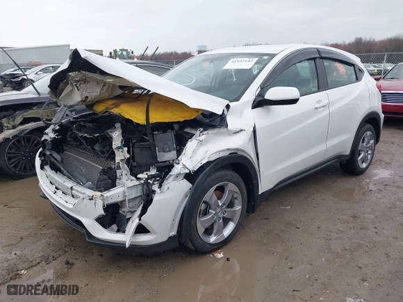 2021 Honda HR-V LX with VIN 3CZRU6H3XMM740522, listed as a IAAI auction lot 41932142 with 57,611 mi miles. Bid and sale history available at carsss.com. Image 17.