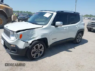 2015 Jeep Renegade Limited with VIN ZACCJADT0FPB52838, listed as a IAAI auction lot 42011409 with 97,376 mi miles and . Bid and sale history available at DreamBid. Image 17.