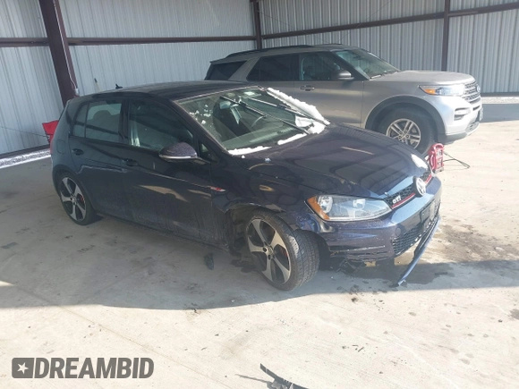2016 Volkswagen Golf GTI SE with VIN 3VW5T7AU6GM036738, listed as a IAAI auction lot 41404994 with 176,048 mi miles. Bid and sale history available at carsss.com. Image 1.