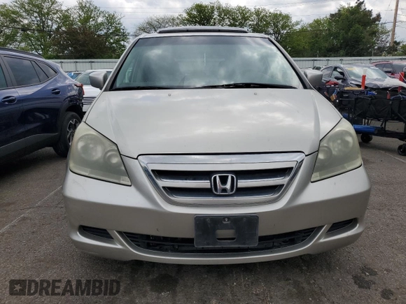 2005 Honda Odyssey EX-L with VIN 5FNRL38785B108229, listed as a Copart auction lot 55579145 with 165,870 mi miles and Clean Title. Bid and sale history available at carsss.com. Image 5.