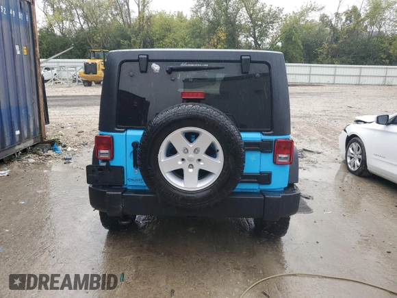 2018 Jeep Wrangler JK Unlimited Sport S with VIN 1C4BJWDG1JL868623, listed as a Copart auction lot 71317144 with 64,126 mi miles and Salvage Title. Bid and sale history available at carsss.com. Image 6.