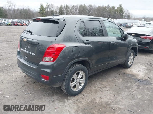 2019 Chevrolet Trax LS with VIN 3GNCJNSB5KL386143, listed as a IAAI auction lot 41848085 with 78,680 mi miles and . Bid and sale history available at DreamBid. Image 4.