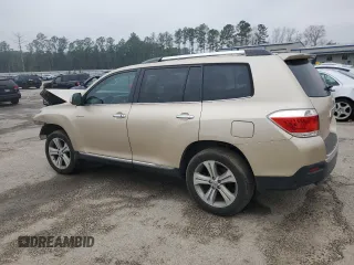 2012 Toyota Highlander Limited with VIN 5TDDK3EH9CS159855, listed as a Copart auction lot 45631385 with 0 mi miles and Salvage Title. Bid and sale history available at carsss.com. Image 2.