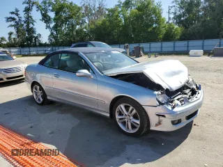 2006 Mercedes-Benz CLK 3.5L with VIN WDBTK56G86T056136, listed as a Copart auction lot 53261395 with 129,834 mi miles and Salvage Title. Bid and sale history available at carsss.com. Image 4.