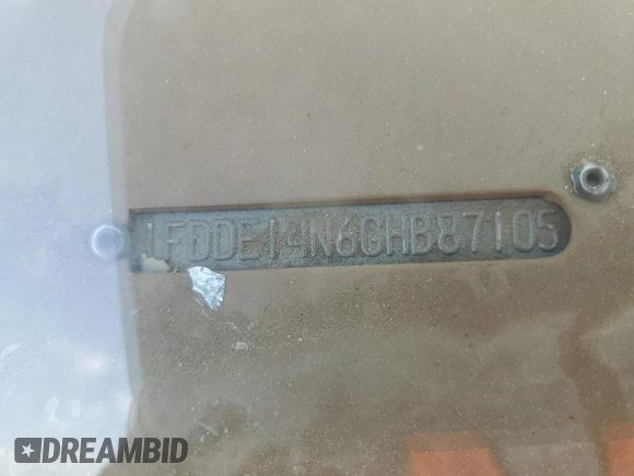 1986 Ford Econoline Cargo with VIN 1FDDE14N6GHB87105, listed as a Copart auction lot 47234585 with 41,020 mi miles and Clean Title. Bid and sale history available at DreamBid. Image 13.