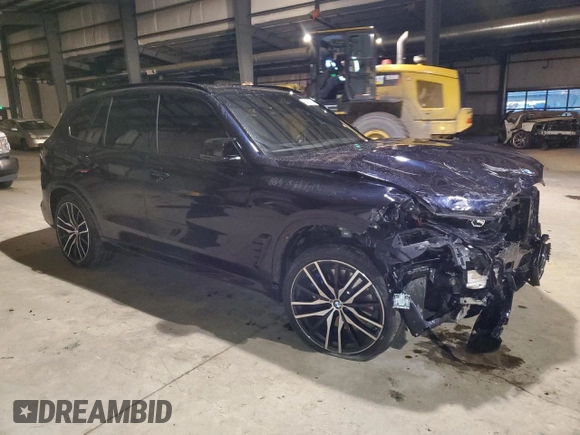 2024 BMW X5 M60i with VIN 5UX33EU08R9V21549, listed as a Copart auction lot 84082814 with 0 mi miles and Salvage Title. Bid and sale history available at carsss.com. Image 4.