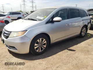 2014 Honda Odyssey EX-L with VIN 5FNRL5H69EB033284, listed as a Copart auction lot 56306625 with 133,912 mi miles and Salvage title. Bid and sale history available at DreamBid. Image 1.
