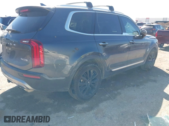 2020 Kia Telluride SX with VIN 5XYP5DHC6LG089979, listed as a IAAI auction lot 41865350 with 79,185 mi miles and . Bid and sale history available at DreamBid. Image 4.