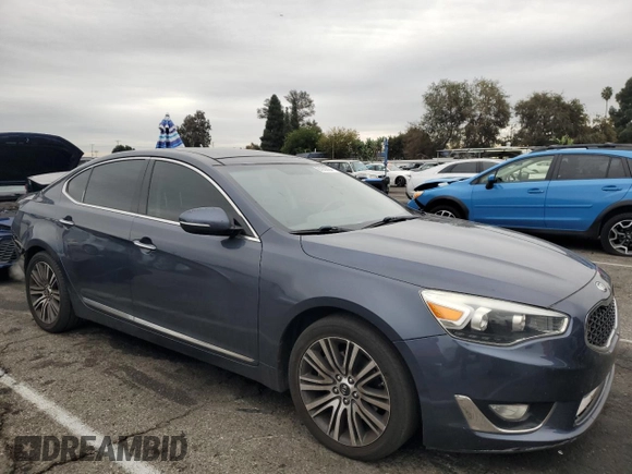 2015 Kia Cadenza Premium with VIN KNALN4D74F5172585, listed as a Copart auction lot 81832094 with 108,888 mi miles and Salvage Title. Bid and sale history available at carsss.com. Image 4.