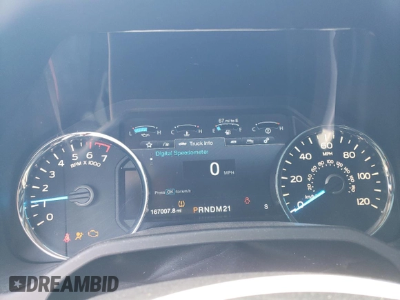 2015 Ford F-150 XLT with VIN 1FTEW1EG8FFB07223, listed as a Copart auction lot 59532335 with 167,007 mi miles and Salvage title. Bid and sale history available at DreamBid. Image 9.