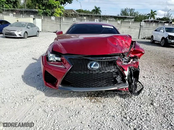 2017 Lexus RC F with VIN JTHHP5BC8H5006161, listed as a Copart auction lot 88627715 with 45,235 mi miles and Salvage Title. Bid and sale history available at carsss.com. Image 13.