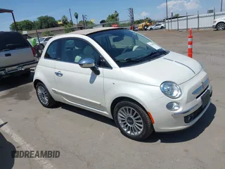 2012 FIAT 500 Lounge with VIN 3C3CFFER2CT384610, listed as a IAAI auction lot 42369091 with 116,870 mi miles and . Bid and sale history available at DreamBid. Image 1.