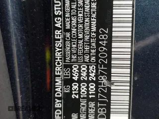 2007 Mercedes-Benz CLK-Class 5.5L with VIN WDBTJ72H87F209482, listed as a Copart auction lot 78612784 with 85,107 mi miles and Salvage Title. Bid and sale history available at carsss.com. Image 12.