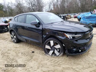 2023 Volvo C40 Recharge Pure Electric Plus with VIN YV4ED3GL3P2056845, listed as a Copart auction lot 48980844 with 13,591 mi miles. Bid and sale history available at carsss.com. Image 4.