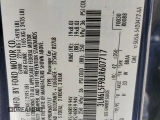 2018 Lincoln MKZ Reserve с VIN 3LN6L5F98JR607717, выставлен на аукционе Copart как лот 60902725 с пробегом 159 718 миль миль и Списание • Salvage title. История ставок и продаж доступна на DreamBid. Изображение 12.