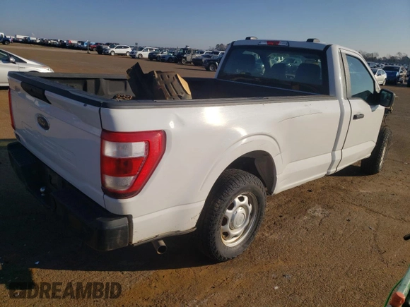 2023 Ford F-150 XL with VIN 1FTMF1CB0PKF28526, listed as a Copart auction lot 87726585 with 51,869 mi miles and Salvage Title. Bid and sale history available at carsss.com. Image 3.