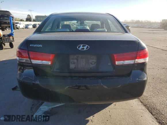 2007 Hyundai Sonata GLS with VIN 5NPET46C67H233965, listed as a Copart auction lot 53695385 with 144,030 mi miles and Salvage Title. Bid and sale history available at DreamBid. Image 6.