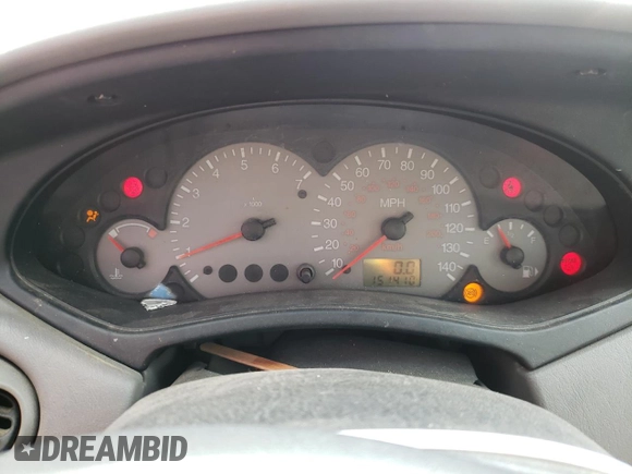 2000 Ford Focus LX with VIN 1FAFP33P8YW381773, listed as a Copart auction lot 80168174 with 151,410 mi miles and Salvage Title. Bid and sale history available at DreamBid. Image 9.