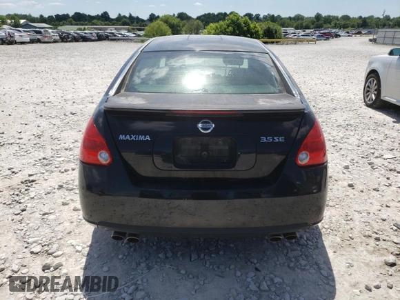 2008 Nissan Maxima 3.5 SE with VIN 1N4BA41E68C809414, listed as a Copart auction lot 58455924 with 0 mi miles and Salvage Title. Bid and sale history available at carsss.com. Image 6.