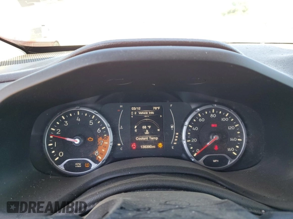 2016 Jeep Renegade Latitude with VIN ZACCJABW7GPD39019, listed as a Copart auction lot 71402474 with 136,390 mi miles and Non Repairable. Bid and sale history available at DreamBid. Image 9.