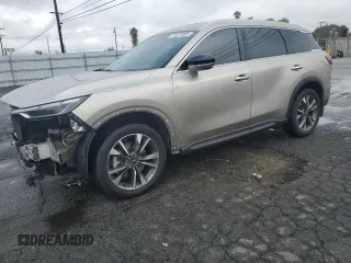 2023 Infiniti QX60 Luxe z VIN 5N1DL1FS8PC371063, wystawiony jako Copart lot #44075665 z przebiegiem 26 002 mil mil oraz Szkoda całkowita • Salvage title. Historia ofert i sprzedaży dostępna na DreamBid. Obrazek 1.