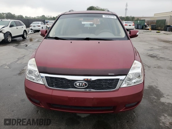 2012 Kia Sedona LX with VIN KNDMG4C78C6438585, listed as a Copart auction lot 50383715 with 85,763 mi miles and Salvage Title. Bid and sale history available at carsss.com. Image 5.