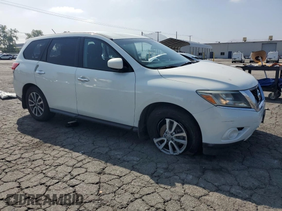 2014 Nissan Pathfinder S z VIN 5N1AR2MN4EC690798, wystawiony jako Copart lot #56239325 z przebiegiem 188 131 mil mil oraz Szkoda całkowita • Salvage title. Historia ofert i sprzedaży dostępna na DreamBid. Obrazek 4.