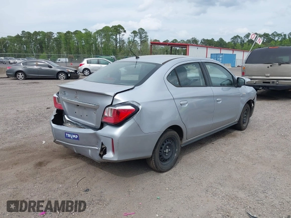 2022 Mitsubishi Mirage ES with VIN ML32FUFJ0NHF03993, listed as a IAAI auction lot 41972241 with 145,386 mi miles and . Bid and sale history available at DreamBid. Image 4.