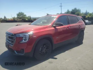 2024 GMC Terrain AT4 with VIN 3GKALYEG8RL211032, listed as a Copart auction lot 61607795 with 17,251 mi miles and Salvage title. Bid and sale history available at DreamBid. Image 1.
