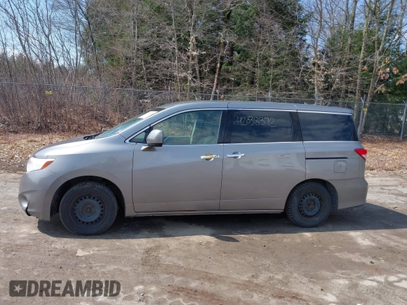 2012 Nissan Quest SL with VIN JN8AE2KP1C9032424, listed as a IAAI auction lot 42038372 with 205,530 mi miles. Bid and sale history available at carsss.com. Image 13.