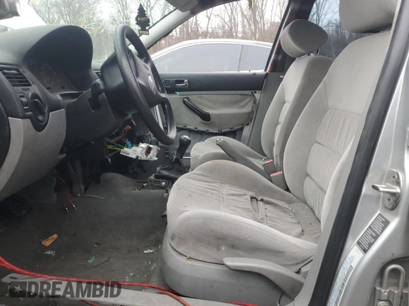 2001 Volkswagen Jetta with VIN 3VWSC29M21M021669, listed as a Copart auction lot 44366895 with Not provided miles and Salvage title. Bid and sale history available at DreamBid. Image 7.
