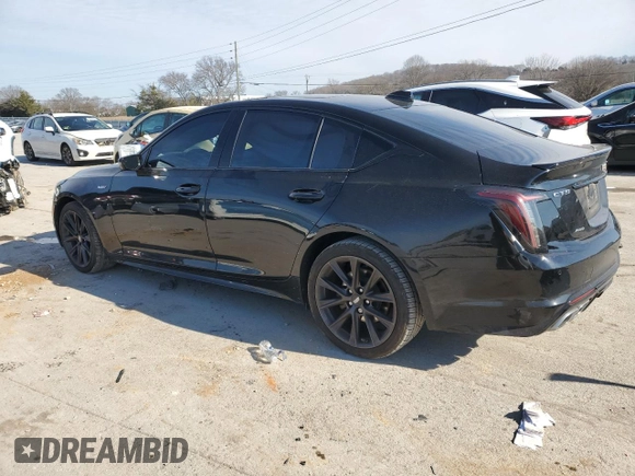 2020 Cadillac CT5 V-Series with VIN 1G6DV5RW8L0150419, listed as a Copart auction lot 87421384 with 58,743 mi miles and Salvage Title. Bid and sale history available at carsss.com. Image 2.