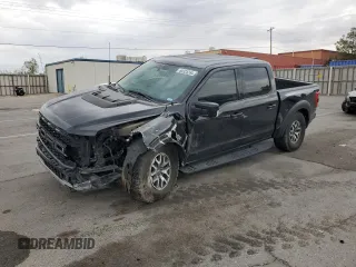 2021 Ford F-150 Raptor with VIN 1FTFW1RG3MFC62242, listed as a Copart auction lot 69325264 with 33,497 mi miles and Salvage Title. Bid and sale history available at carsss.com. Image 1.
