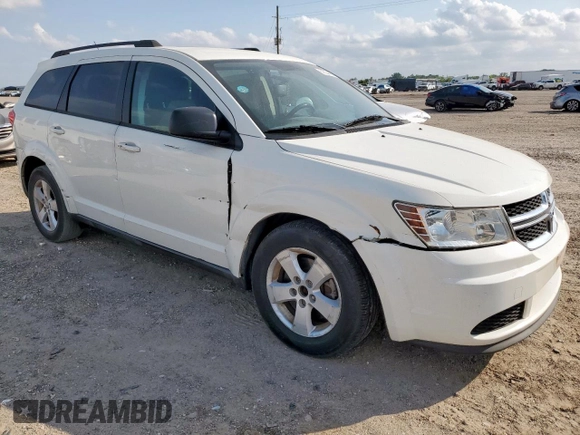 2013 Dodge Journey SE z VIN 3C4PDCAB0DT531874, wystawiony jako Copart lot #59524405 z przebiegiem 125 230 mil mil oraz Czysty tytuł • Clean title. Historia ofert i sprzedaży dostępna na DreamBid. Obrazek 4.