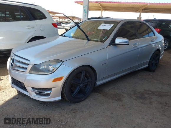 2012 Mercedes-Benz C 250 Sport with VIN WDDGF4HB3CR235072, listed as a IAAI auction lot 42442185 with Not provided miles and . Bid and sale history available at DreamBid. Image 2.