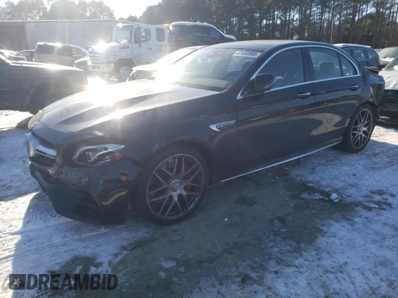 2019 Mercedes-Benz E 63 S AMG with VIN WDDZF8KB9KA569581, listed as a Copart auction lot 41450995 with 31,020 mi miles and Salvage Title. Bid and sale history available at DreamBid. Image 1.