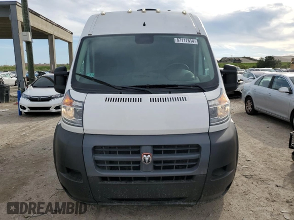 2017 Ram ProMaster Cargo with VIN 3C6TRVBG4HE538284, listed as a Copart auction lot 87117614 with 142,477 mi miles and Salvage Title. Bid and sale history available at DreamBid. Image 5.