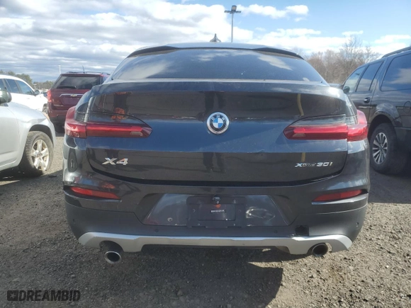 2019 BMW X4 xDrive30i with VIN 5UXUJ3C53KLG54369, listed as a Copart auction lot 53626615 with 71,564 mi miles and Clean Title. Bid and sale history available at carsss.com. Image 6.