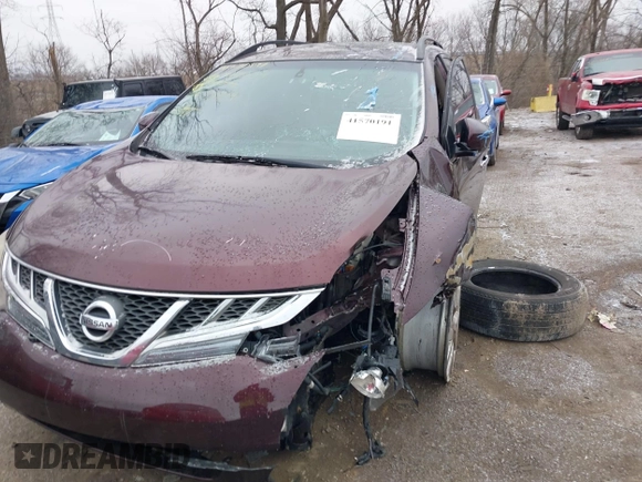 2013 Nissan Murano SV with VIN JN8AZ1MW5DW313664, listed as a IAAI auction lot 41570191 with 125,497 mi miles and . Bid and sale history available at carsss.com. Image 17.