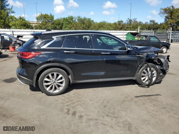 2019 Infiniti QX50 LUXE with VIN 3PCAJ5M3XKF138197, listed as a Copart auction lot 44222635 with 51,728 mi miles and Non Repairable. Bid and sale history available at carsss.com. Image 3.