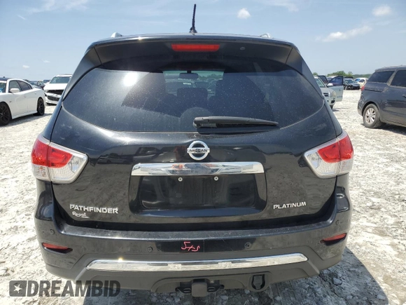 2014 Nissan Pathfinder Platinum with VIN 5N1AR2MN2EC648680, listed as a Copart auction lot 56956765 with 119,259 mi miles and Salvage title. Bid and sale history available at DreamBid. Image 6.
