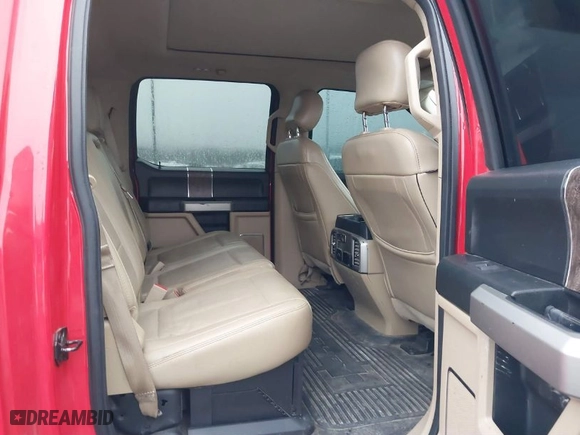 2017 Ford Super Duty F-250 SRW Lariat with VIN 1FT7W2B65HEF12104, listed as a IAAI auction lot 41503624 with 1 mi miles. Bid and sale history available at carsss.com. Image 8.
