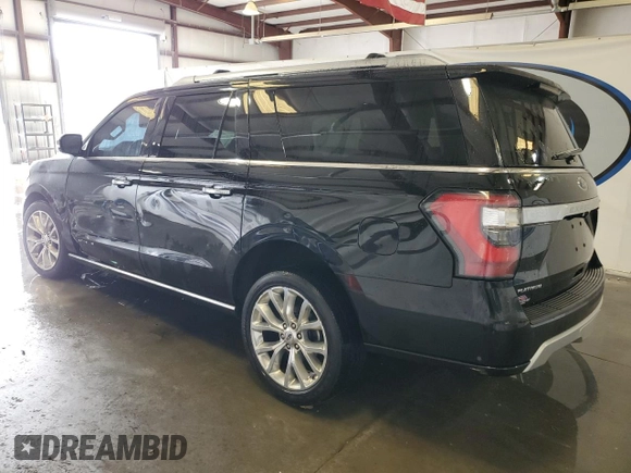 2018 Ford Expedition Max Platinum with VIN 1FMJK1MT3JEA54854, listed as a Copart auction lot 46295665 with 192,965 mi miles and Salvage title. Bid and sale history available at DreamBid. Image 2.